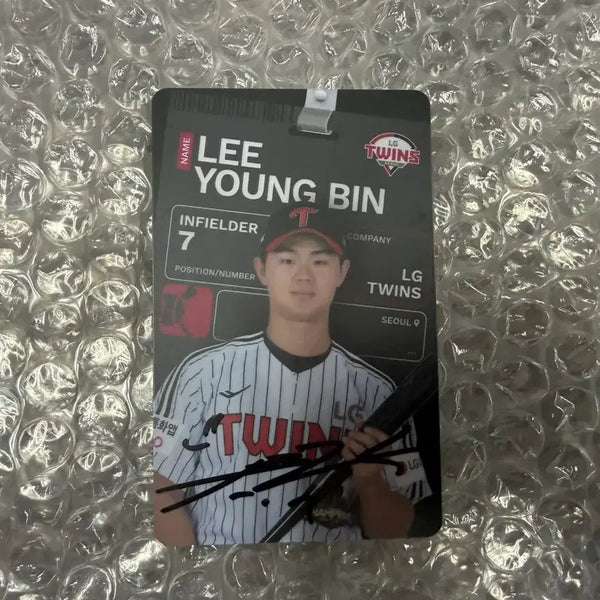 [BUNJANG] LG Twins Lee Young-bin Autographed Photocard / 엘지트윈스 이영빈 친필사인포토카드
