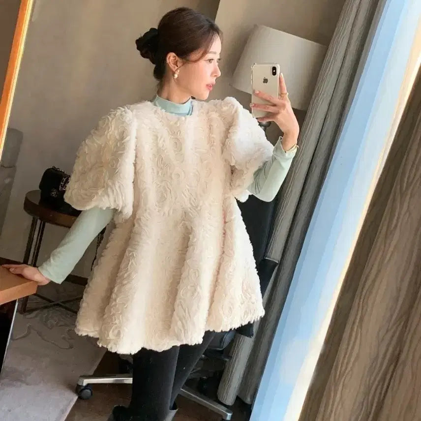 [BUNJANG] Byssiny Rose Rose Ops Dress (Ivory) / 바이씨니_로즈로즈ops (아이)