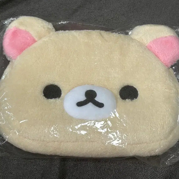 [BUNJANG] Rilakkuma Korilakkuma Face Pouch / 코리락쿠마 얼굴 파우치 정품