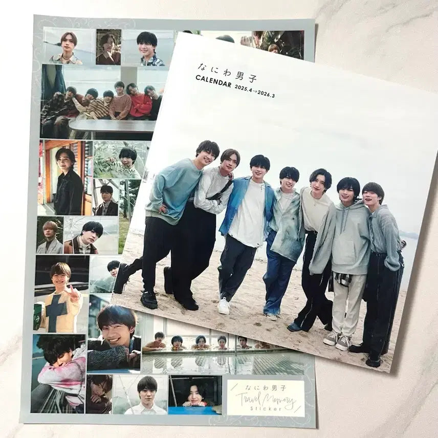 [BUNJANG] Naniwa Danshi 2025-2026 Calendar + Sticker Bundle Set / (일괄) 나니와단시 2025-2026 캘린더 + 스티커