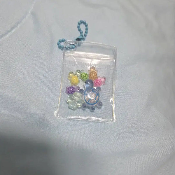 [BUNJANG] Turtle Zipper Pouch Keychain / 거북이 지퍼백 키링
