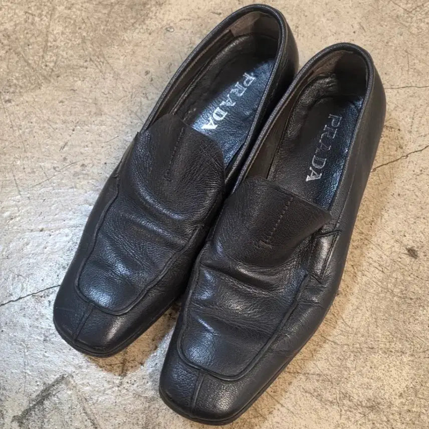[BUNJANG] Prada Men's Loafers Black / 프라다 남성 로퍼 블랙