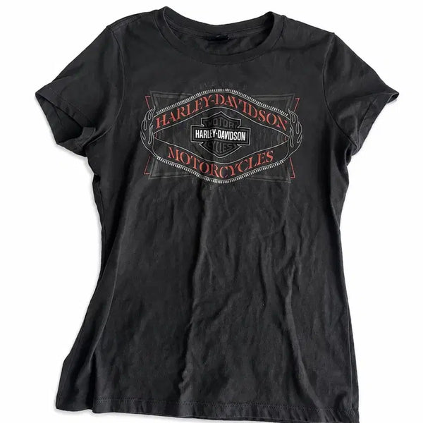 [BUNJANG] Harley Davidson Vintage Short Sleeve T-Shirt / Harley Davidson 할리 데이비슨 빈티지 반팔 티셔츠