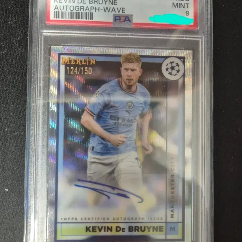 [BUNJANG] Topps Kevin De Bruyne Autograph Card PSA 9 / 탑스 케빈 더브라위너 오토 psa9