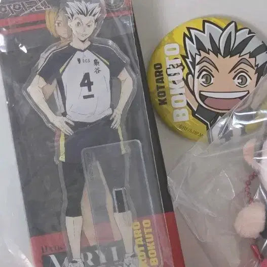 [BUNJANG] Haikyuu!! Kuji Bokuto Set Acrylic Stand & Can Badge / 단순 캐릭터 확인) 하이큐 쿠지 보쿠토 세트