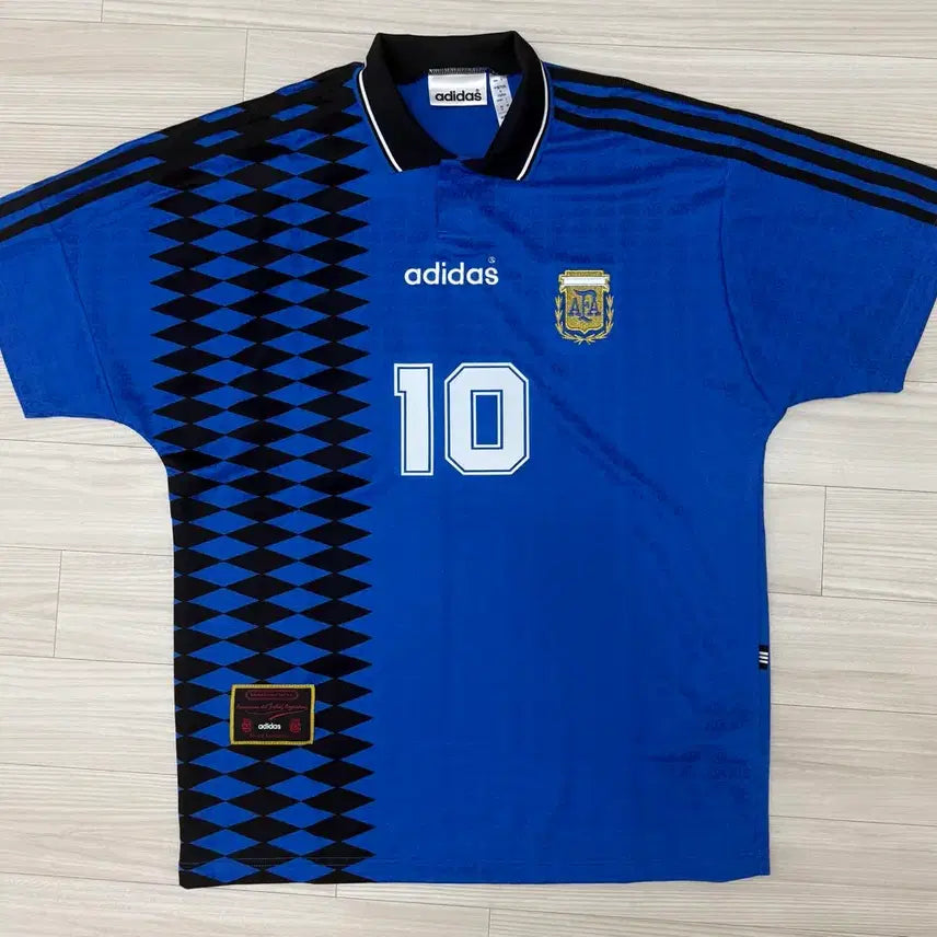 [BUNJANG] Argentina 1994 Away Replica T-Shirt #10 Messi (M) / 1994 아르헨티나 어웨이 M 복각 반팔 No.10 Messi