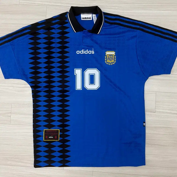 [BUNJANG] Argentina 1994 Away Replica T-Shirt #10 Messi (M) / 1994 아르헨티나 어웨이 M 복각 반팔 No.10 Messi