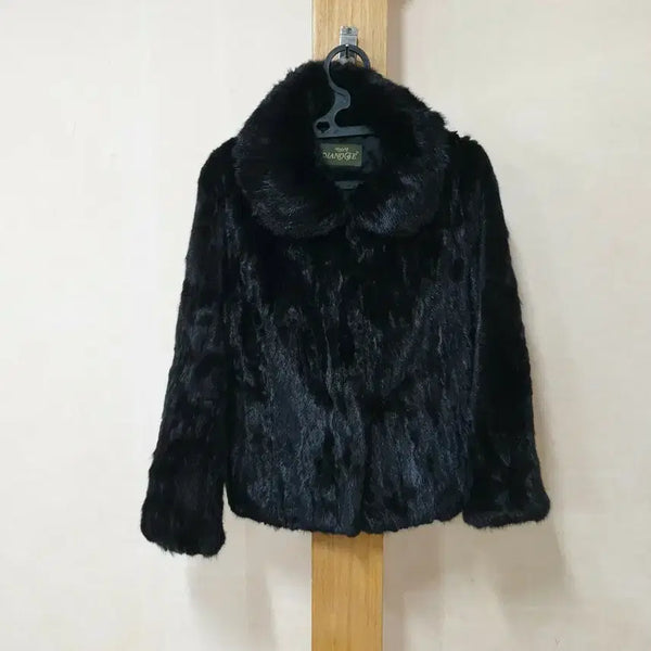 [BUNJANG] DIANOGE Black Mink Fur Coat / DIANOGE 블랙 밍크 코트 66~77