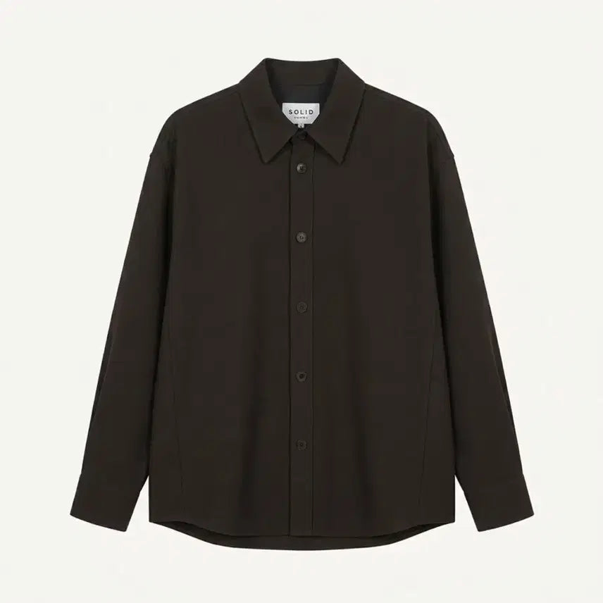 [BUNJANG] Solid Homme Wool Overshirt Dark Brown / 솔리드옴므 울 오버셔츠 다크브라운 (46)