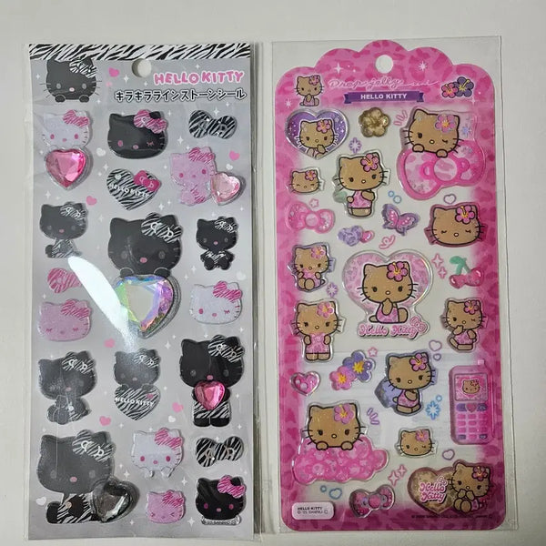 [BUNJANG] Sanrio Hello Kitty Jewel Stickers / 산리오 헬로키티 보석 스티커/호피 태닝키티 스티커