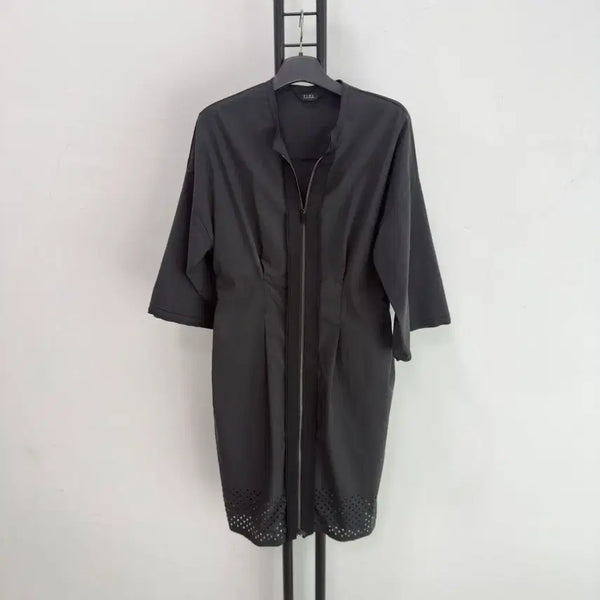 [BUNJANG] TIME Zipper Long Dress / 정품 타임 TIME 지퍼 원피스