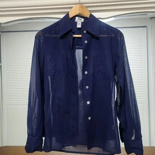 [BUNJANG] Celine Navy Blouse / 셀린느