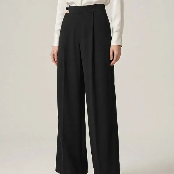 [BUNJANG] Side Point Semi-Wide Pants / 사이드 포인트 세미와이드팬츠