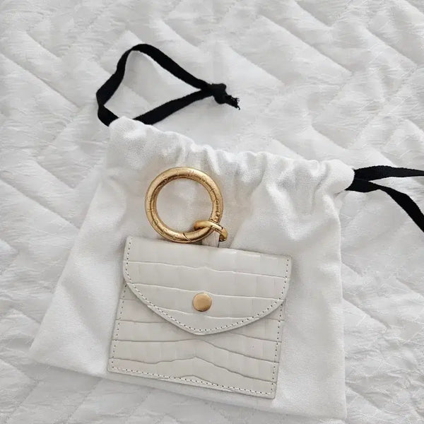 [BUNJANG] Ssong Studio Mini Alligator Embossed Leather Crossbody Bag Ivory / 쏭스튜디오 미니