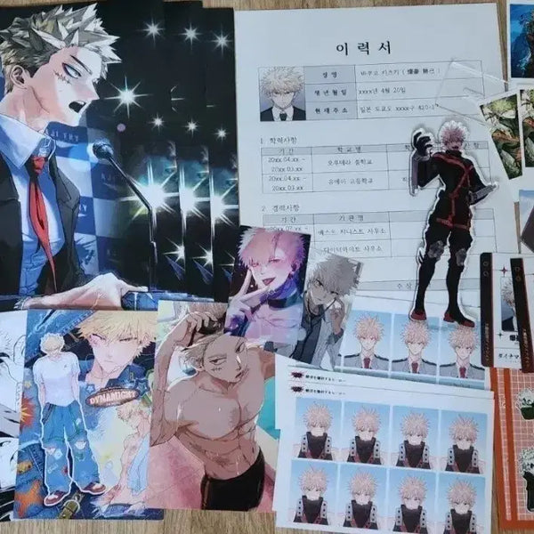 [BUNJANG] My Hero Academia Bakugo Event Cafe Lucky Draw & Emotion Can Badges Bundle / 바쿠고 이벤트카페 전프레 럭드 + 이모션 캔뱃지 판매 처분 히로아카나히아아크릴스탠드증명사진엽서포스터특전포토카드폴라로이드비공굿