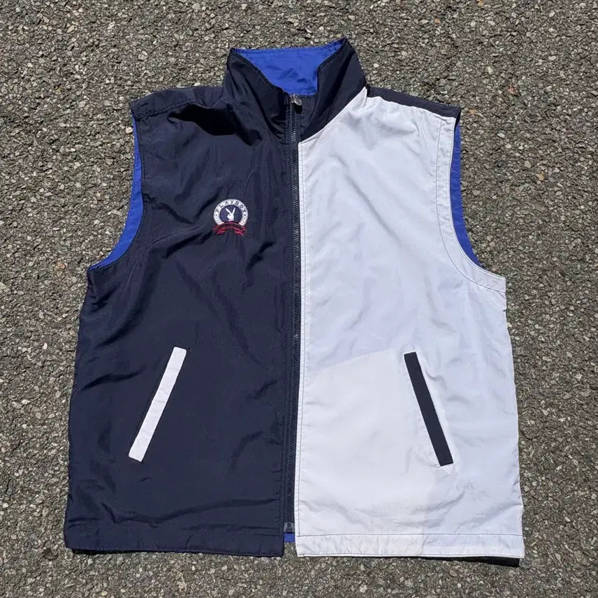 [BUNJANG] Playboy Reversible Vest Zip-Up XL / 플레이보이 리버시블 베스트 집업 XL