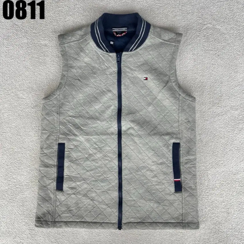 [BUNJANG] Tommy Hilfiger Quilted Vest Grey S / 타미힐피거 퀼팅 조끼 그레이 S
