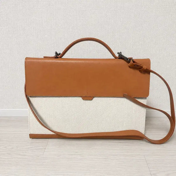 [BUNJANG] Bedford Eleventh Polygon Document Tote Beige Briefcase / 베드포드일레븐스 Polygon Document Tote 베이지 브리프케이스