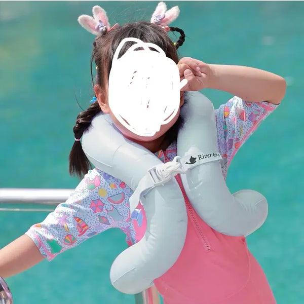 [BUNJANG] Children's Vest Float M - Mint/Sky Blue / 새상품) 어린이 조끼튜브 M 50kg 물놀이튜브