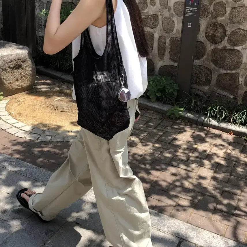 [BUNJANG] See You Soon Summer Net Bag (Black) / 씨유쑨 썸머 네트백 (블랙)