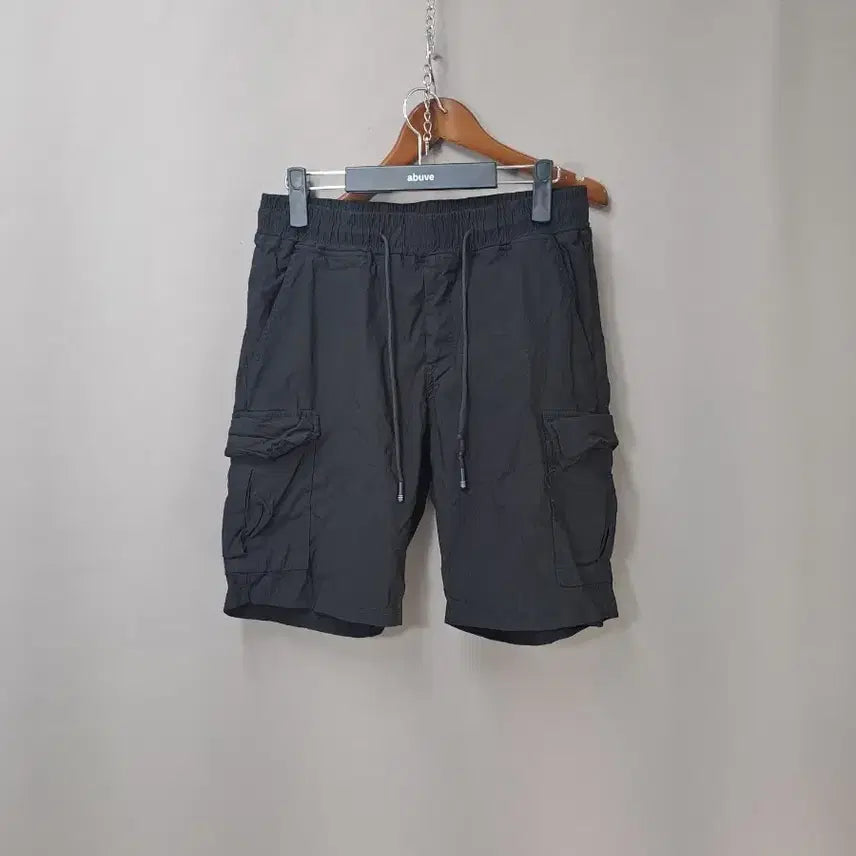 [BUNJANG] Cargo Shorts Black (Set of 2) / 카고 반바지 블랙 2개