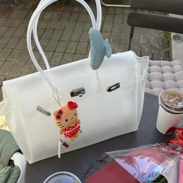 [BUNJANG] Jelly Birkin Bag White / 젤리버킨백 화이트