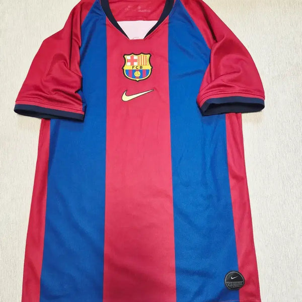 [BUNJANG] FC Barcelona 1998-1999 Authentic Home Reissue Rivaldo Jersey / 98-99 바르셀로나 정품 홈 리이슈 유니폼 히바우두 자컷 마킹