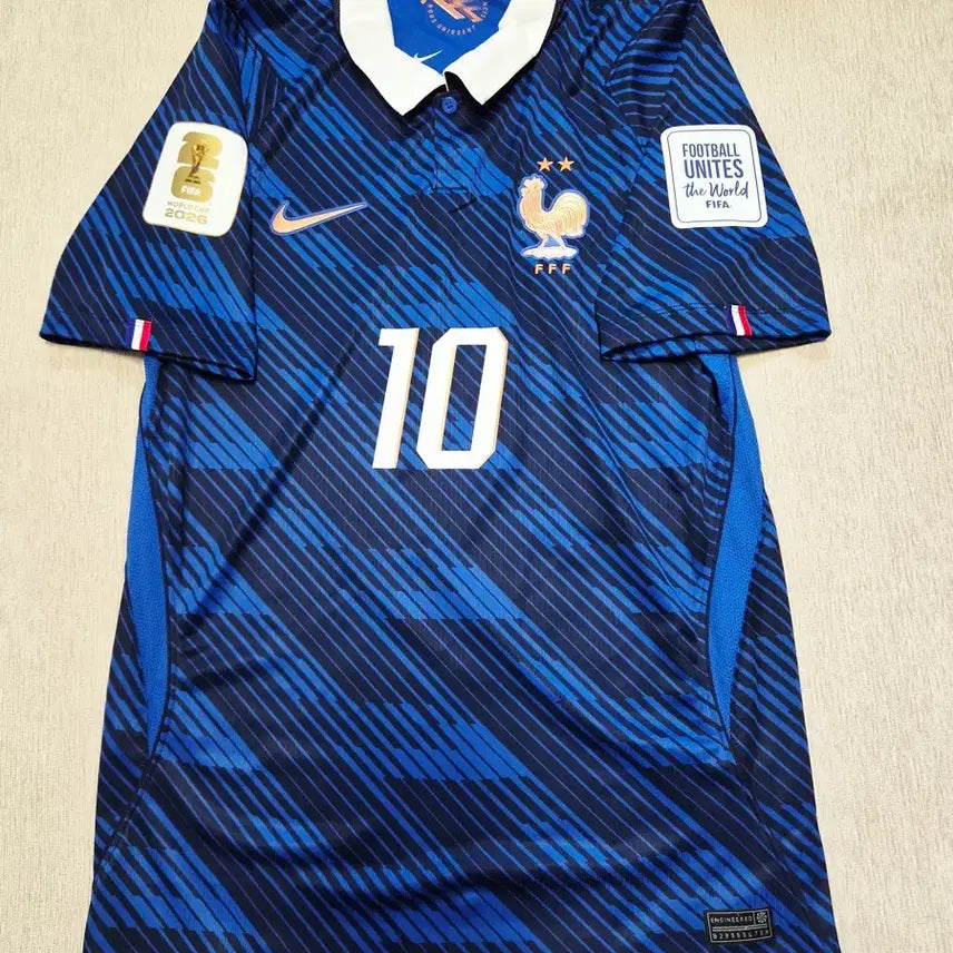 [BUNJANG] France National Football Team Mbappé Authentic Home Jersey (2026 World Cup) / 26-28 프랑스 축구 국가대표 정품 홈 유니폼 음바페 자컷 마킹