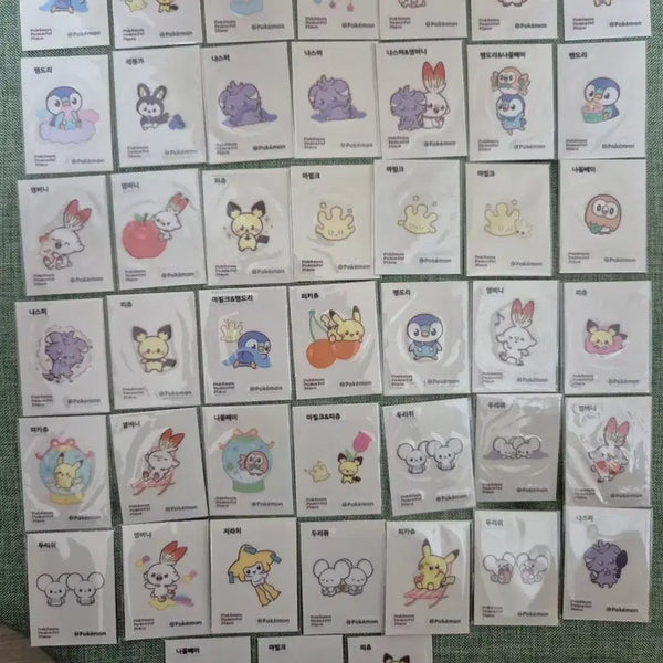 [BUNJANG] Pokemon Tteokbokki Seal Bundle / 포켓몬 띠부씰 2025  포켓피스 띠부실 일괄판매.