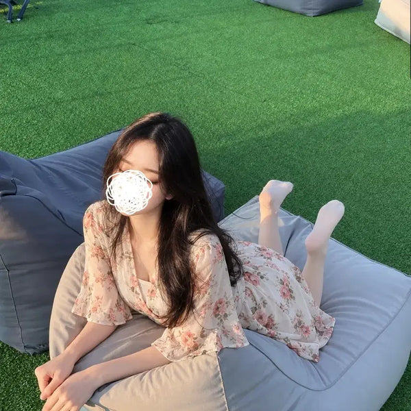 [BUNJANG] See-Through Mini Dress / (착샷O)시스루 미니원피스