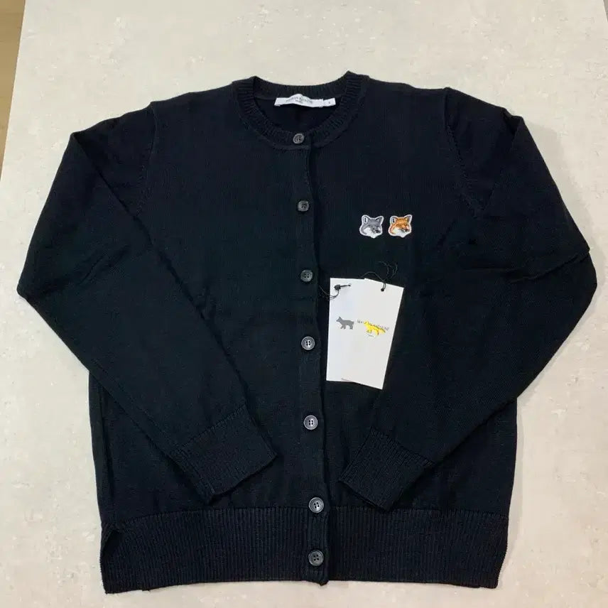 [BUNJANG] Maison Kitsuné Double Fox Cardigan Black M / [시착 1회] 메종키츠네 더블폭스 가디건 여자 블랙 M 택포 19.8