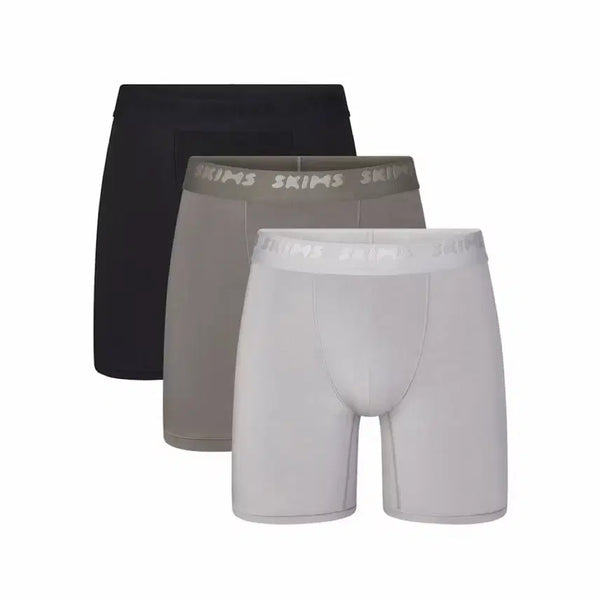 [BUNJANG] SKIMS Stretch 5-Inch Men's Boxer Briefs Set / 스킴스 스트레치 5인치 남성 박서 브리프 S 세트