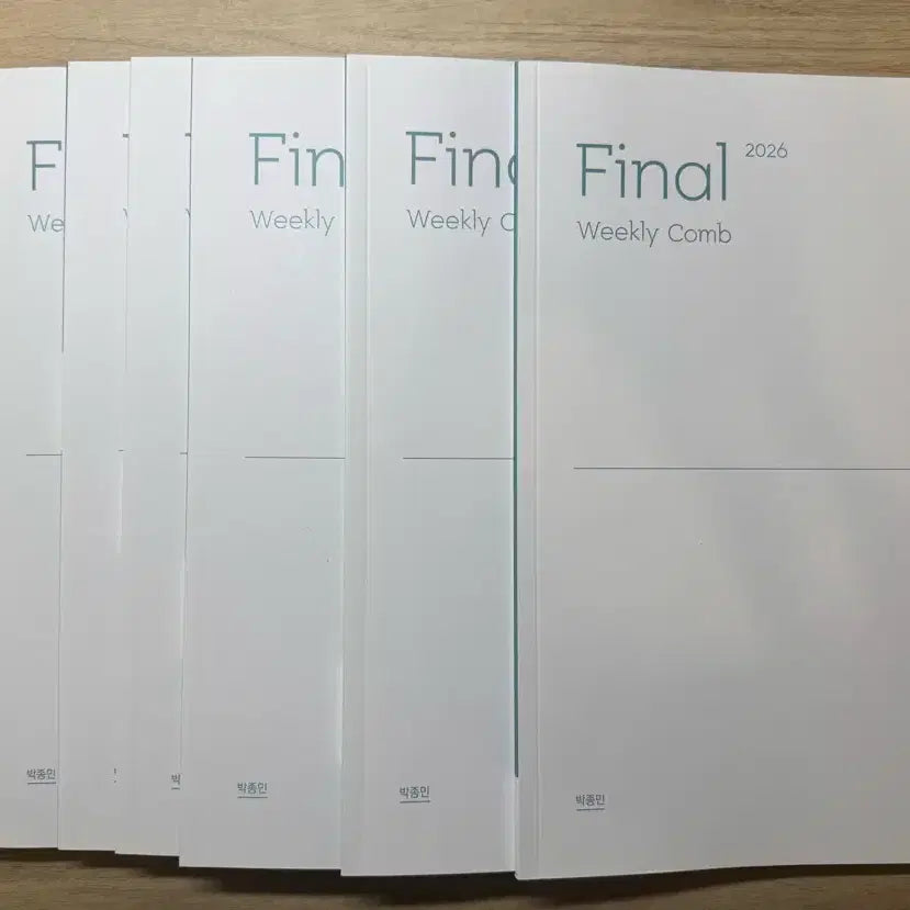 [BUNJANG] Park Jong-min Final Weekly COM [Full Set] / 박종민 파이널 위클리콤 [전권]