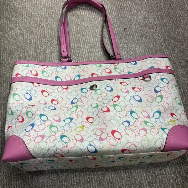 [BUNJANG] Coach Multicolor Tote Bag / 코치멀티컬러 토트백