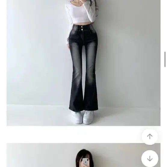 [BUNJANG] Jasmine Bell Bootcut Jeans Black S / 자스민벨 부츠컷 청바지 블랙 S