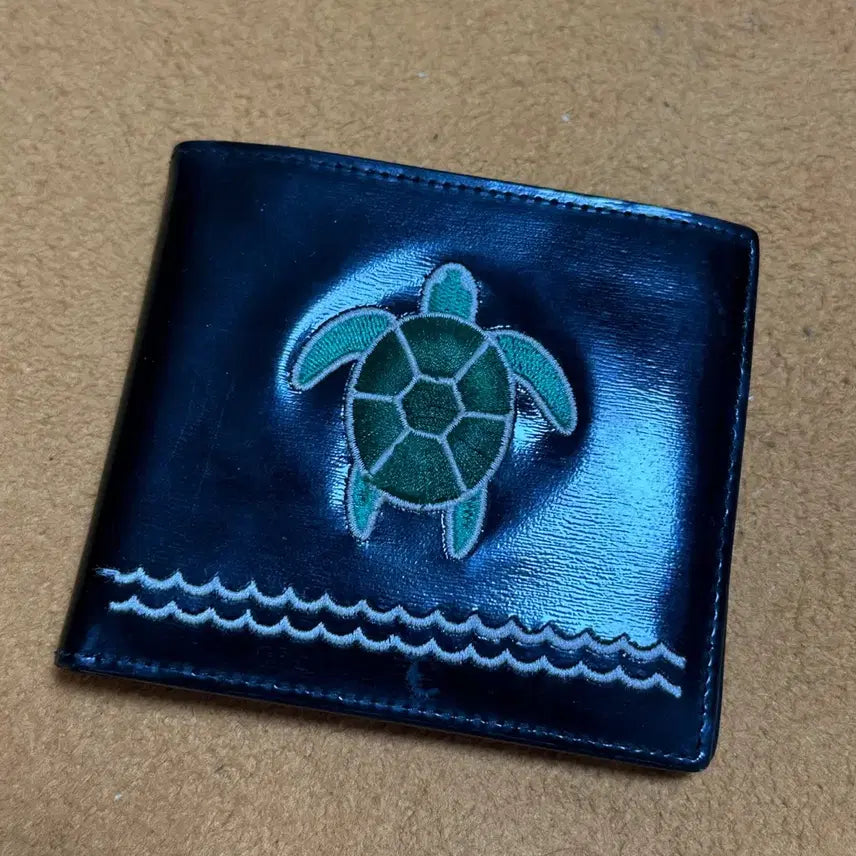 [BUNJANG] Men's Turtle Pattern Bifold Wallet / 남자 거북이 패턴 반지갑