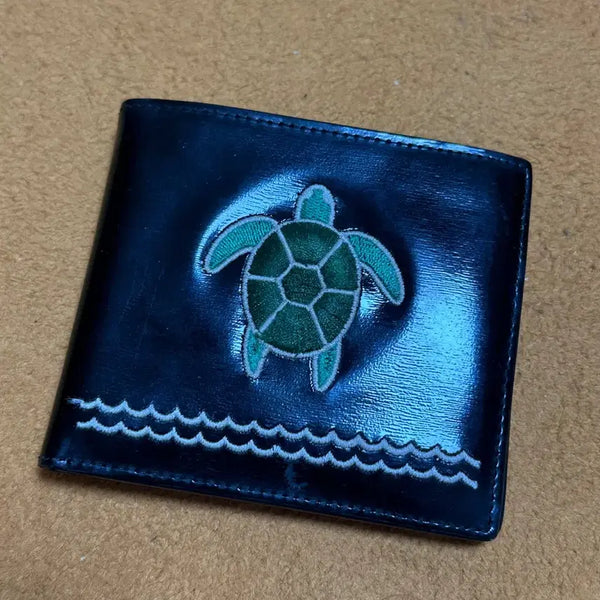 [BUNJANG] Men's Turtle Pattern Bifold Wallet / 남자 거북이 패턴 반지갑