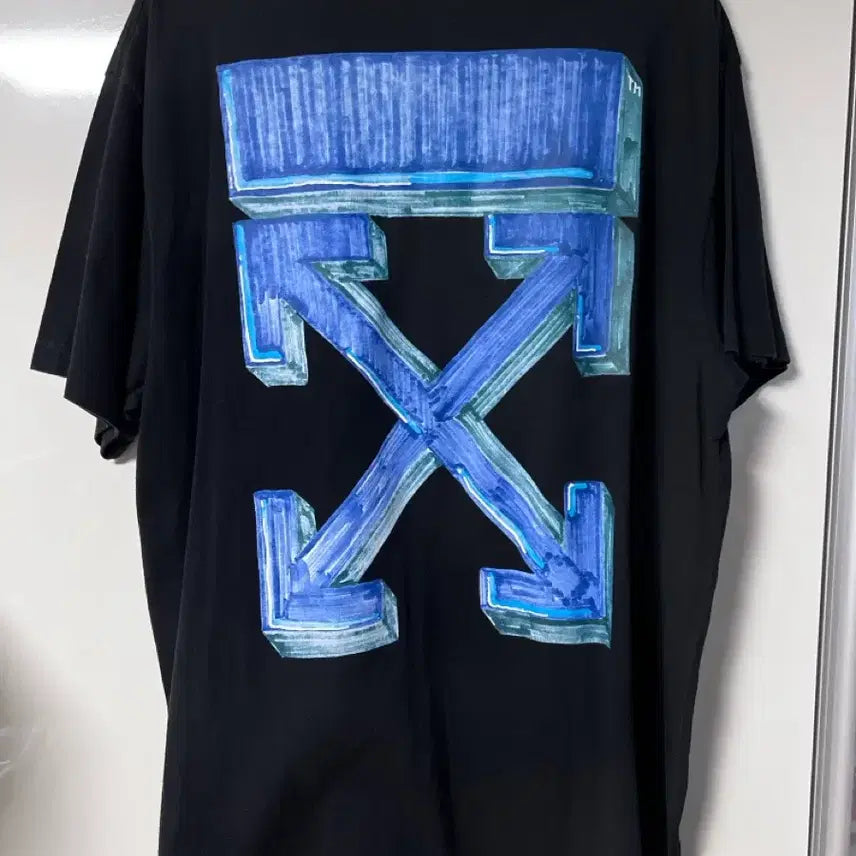 [BUNJANG] Off-White Marker Arrow S/S Tee Black M / 오프화이트 마커 애로우 반팔 블랙
