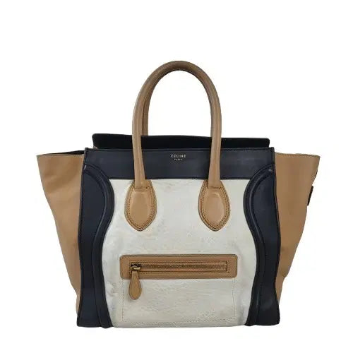 [BUNJANG] Celine Multicolor Luggage Shopper Medium Bag / 정품 빈티지 셀린느(CELINE) 멀티컬러 러기지 쇼퍼/미디엄 백