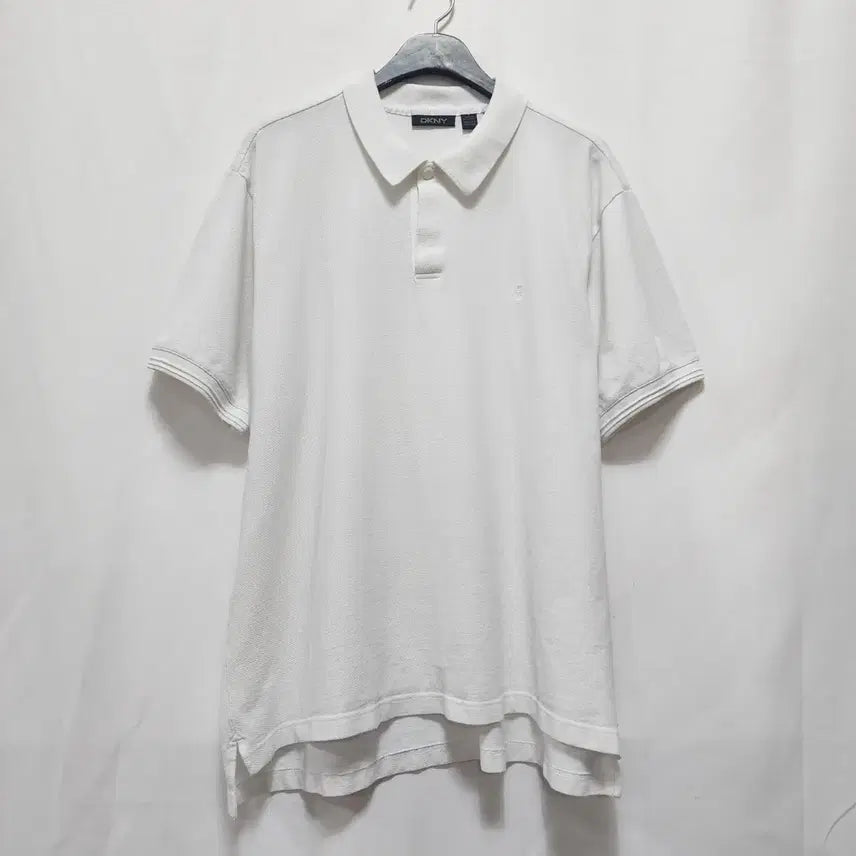 [BUNJANG] DKNY White Short Sleeve Polo Shirt XL (Korean Size 105-110) / DKNY 빅사이즈 반팔 카라티(XL 105~110)