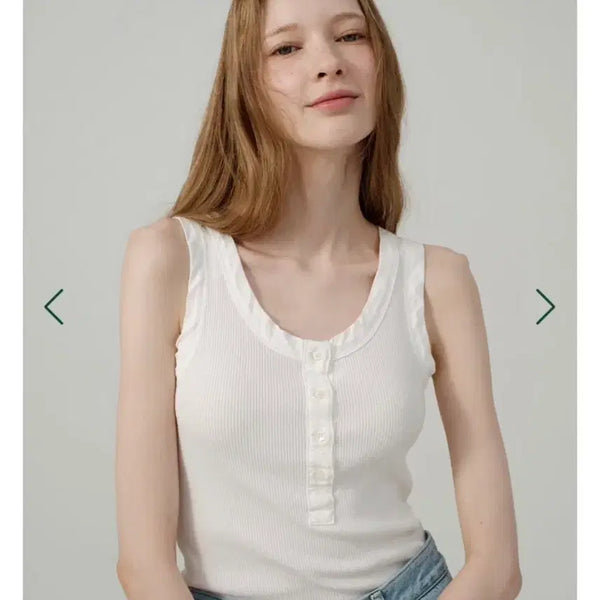 [BUNJANG] TheBarnet Lived Henry Tank Top White / 더바넷 리브드 헨리 탱크탑 나시 화이트
