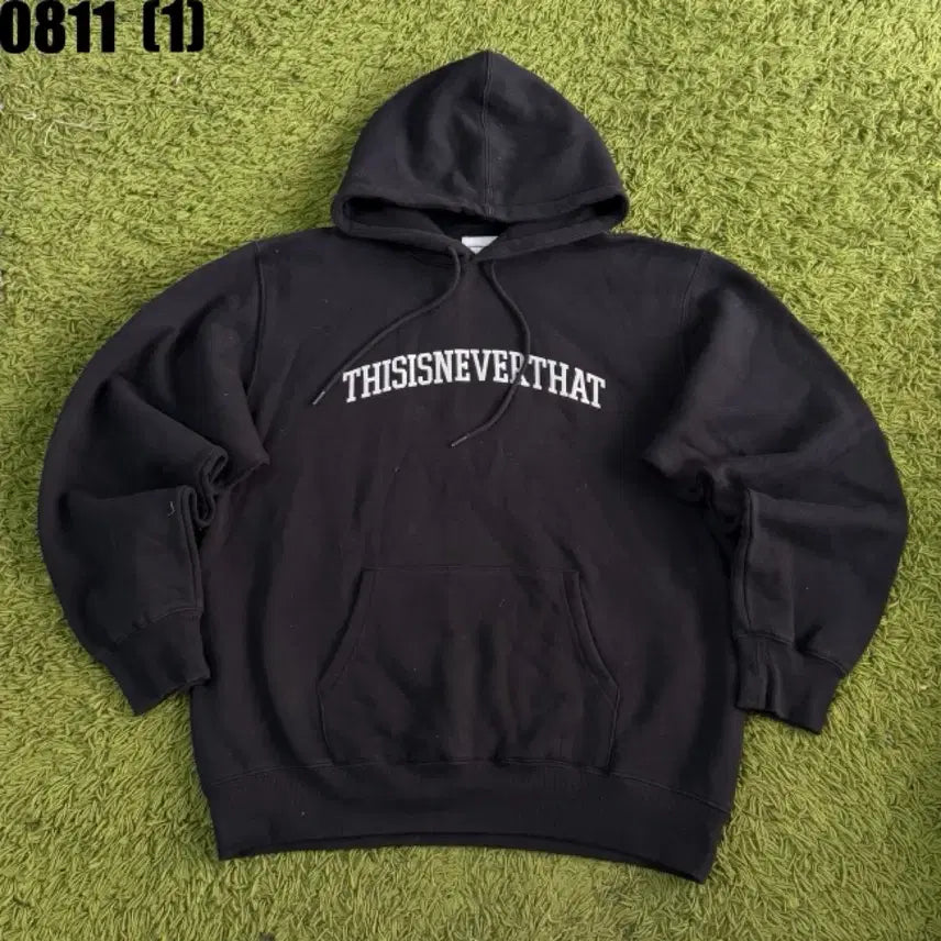 [BUNJANG] thisisneverthat Logo Hoodie Black XL / 디스이즈네버댓 후드티 XL