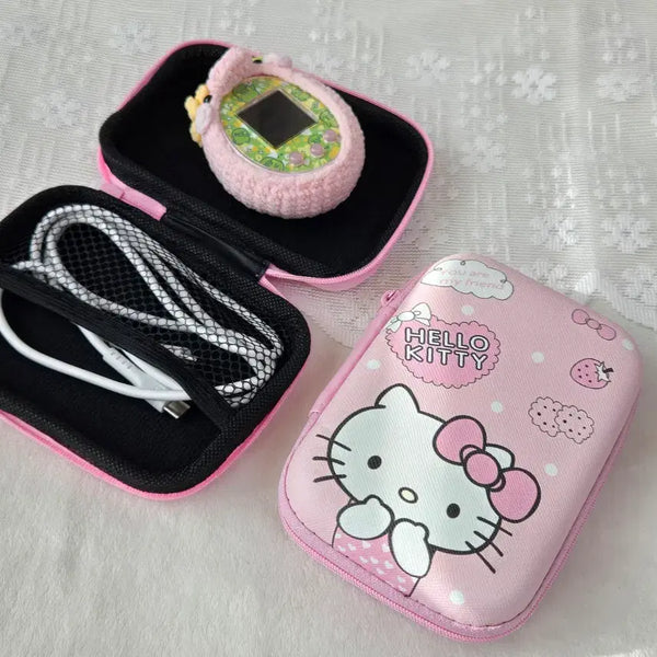 [BUNJANG] Hello Kitty Pouch for Cable, Earphones, and Storage / 키티 파우치 케이블 이어폰 수납함 정리함