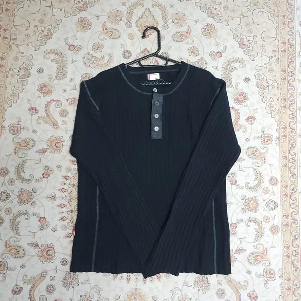 [BUNJANG] Levi's Men's Lambswool Henley Neck Knit / 리바이스 남성 램스울 헨리넥 니트 95-100