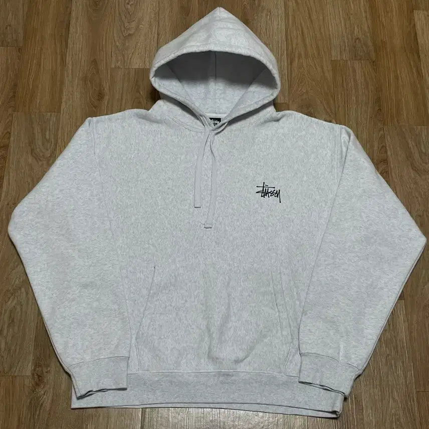 [BUNJANG] Stussy Basic Hoodie Ash Heather XL / 스투시 베이직 후드티 애쉬 헤더 색상 XL