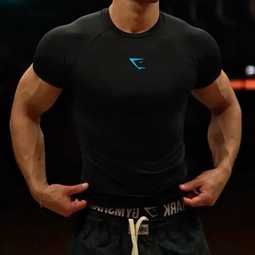 [BUNJANG] Gymshark Compression Short Sleeve + Long Sleeve T-Shirt Set (L) / [새상품] L 짐샤크 컴프레션 반팔+긴팔 일괄