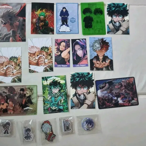 [BUNJANG] My Hero Academia Special Edition Keychain & Can Badge Set / 나히아 특전 키링 캔뱃지