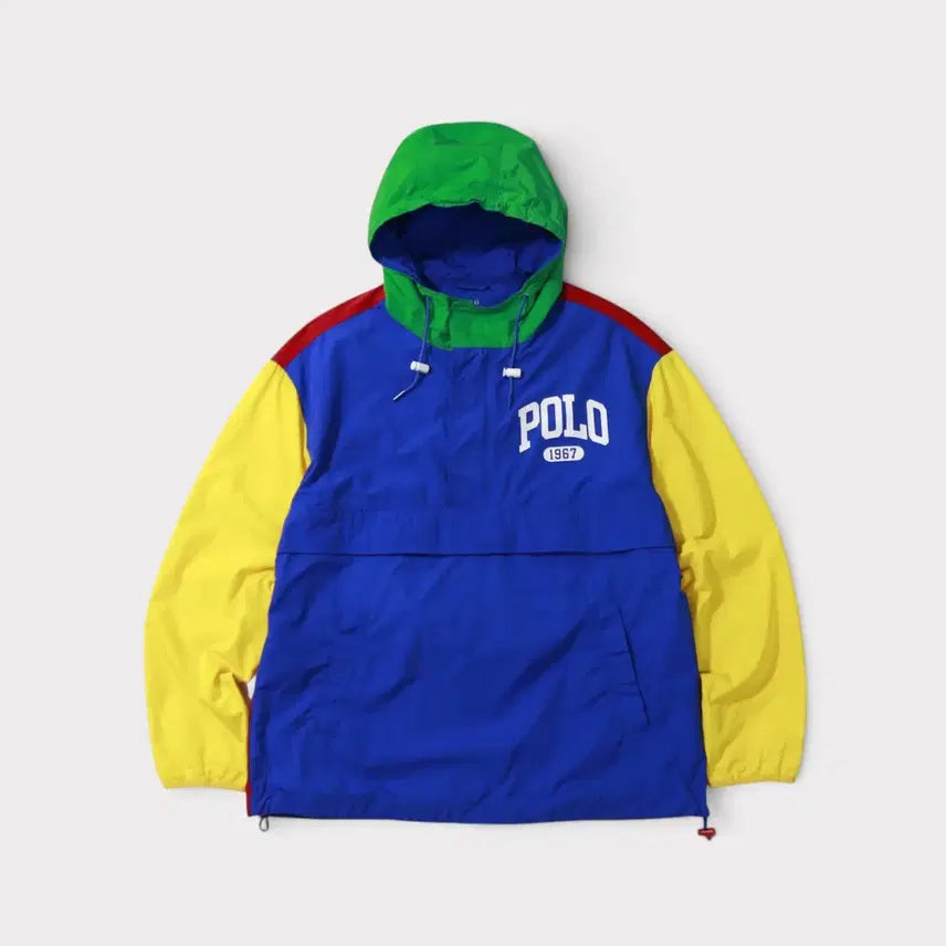 [BUNJANG] Polo Ralph Lauren Multicolor Block Anorak Jacket / [M] 폴로 랄프로렌 멀티컬러 블록 아노락 자켓