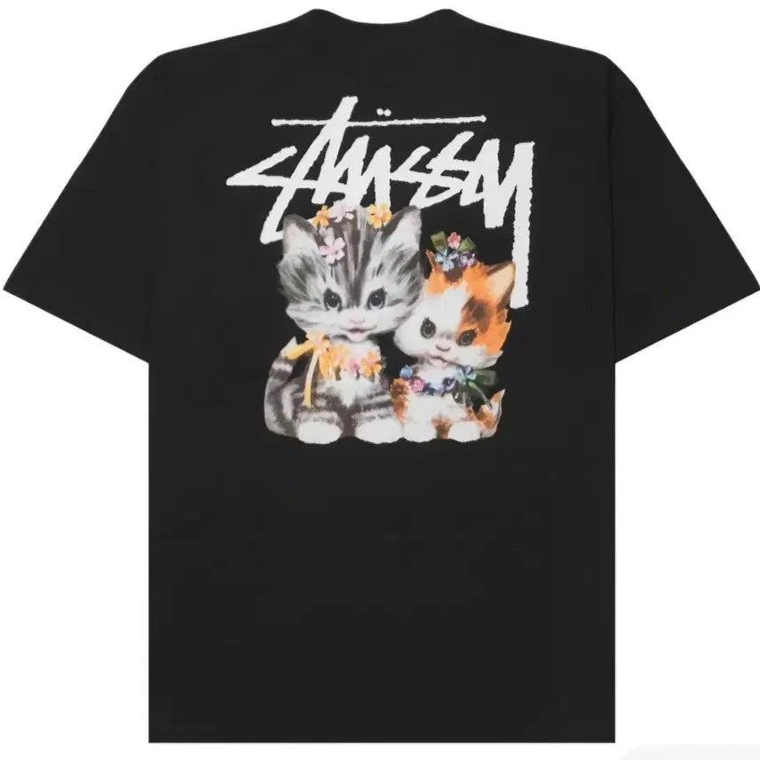 [BUNJANG] Stussy Kitten T-Shirt Black XL / 스투시 키튼 티셔츠 블랙 XL