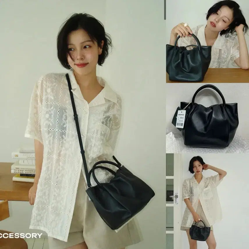 [BUNJANG] Beanpole Accessory Ever Bag Small Tote Bag Black / 누가영가방 빈폴액세서리 에버백 토트백 스몰 블랙 새상품